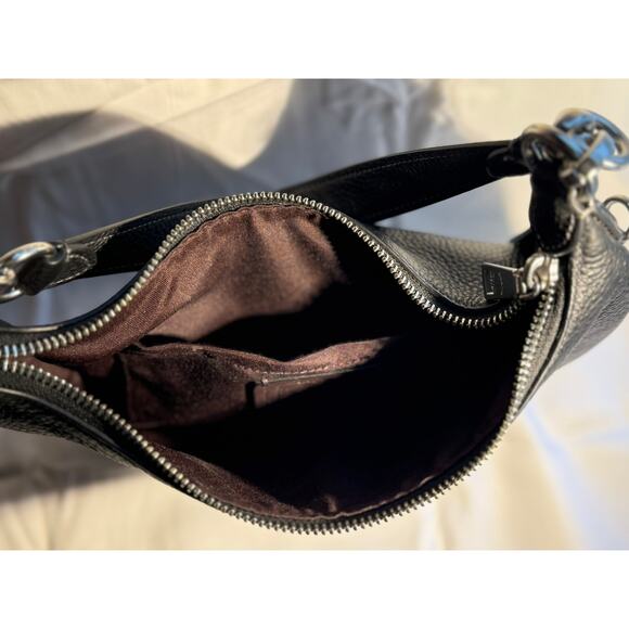 COACH Black Pebble Mini Shoulder Purse Bag - Excellent Condition! - Picture 4 of 4